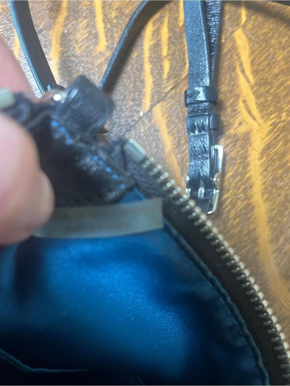 Coach Optic C Black & Silver Signature Messenger Crossbody